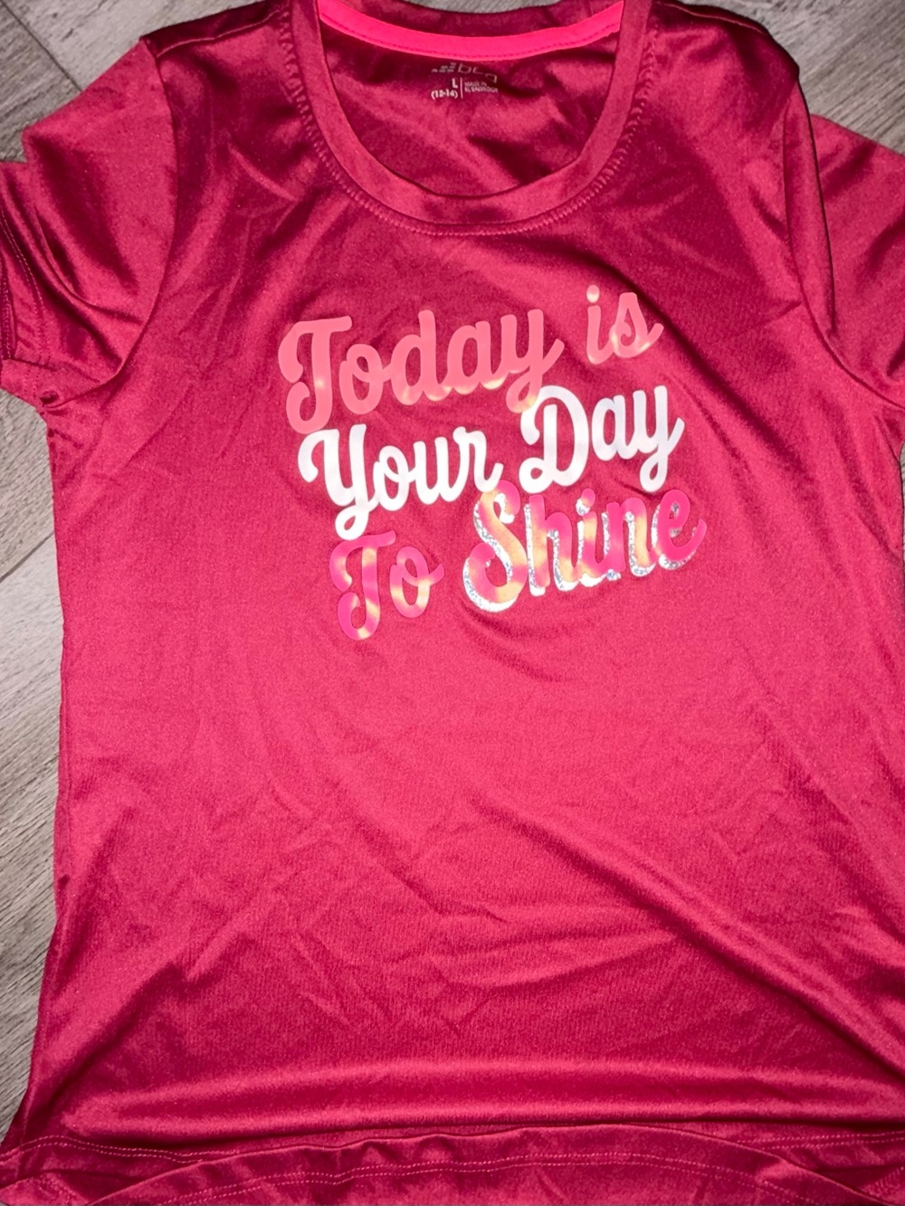 bcg Hot Pink Girls' Active Tee